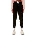 Trainer SweatPants Siyah Logo Baskılı Kadın Eşofman Altı XL