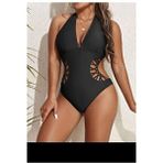 Traje Den Siyah Tek Parça Mayo Kadın Mayokini - XL