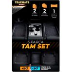Trakmats Renault Clio 2 HB 2002 Universal Yeni Üretim 4D Siyah ADK Oto Havuzlu Paspas
