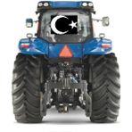 Traktör Arka Cam Türk Bayrağı Ay Yıldız 39X30CM Sticker Yapışkanlı Motor Tümosan Başak Case - belirtilmemiş