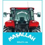 Traktör Arkası Maşallah Yazı 60X20 Case Tümosan Massey Erkunt - belirtilmemiş - Beyaz