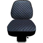 Traktör Koltuk Kılıfı - Tt Tip Koltuk - Siyah Deri- Mavi Dikişli -BB-876 - Tüm Traktörler - Mavi-106