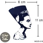 Trakya Tattoo 1 Ay Kalıcı Dövme Kraliçe Nefertiti Geçici Dövme MGZS-016 - Siyah