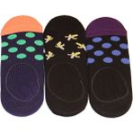 Tram56 Pick Up Your Socks Organik, Pamuklu, Dikişsiz, Özel Tasarım, Babet Bayan Çorap. 37-41 Beden. 3 Adet - Renkli - 37 - 41