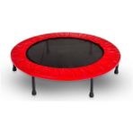 Trambolin 102 cm 40" Yuvarlak Stabil Çelik Çerçeve 22 cm Yükseklik Çocuk ve Yetişkin Için Taşınabilir Fesyonel Fitness Egzersiz Trampolini