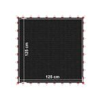 TRAMBOLİNSAN TYP-04 - Trambolin Zıplama Ağı Siyah 125cmx125cm Kare Siyah Trambolin Zıplama Ağı