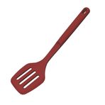Tramontina Softta oluklu spatula - kırmızı silikon turner pişirme, kızartma ve çevirme için - 210°C'ye kadar ısıya dayanıklı, yapışmaz ve seramik tencere için güvenli