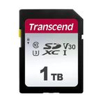 Transcend 1tb Yüksek Hızlı Sdxc Hafıza Kartı (Dijital Kameralar; Fotoğraflar ve Videolar; Araç Radyosu Için) Sınıf 10, Uhs-I U3, 4K Ultra Hd Için Video Hız Sınıfı V30 - TS1TSDC300S