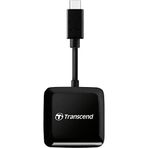 Transcend TS-RDC3 Çok Fonksiyonlu Kart Okuyucu (USB 3.2, Gen 1), Siyah