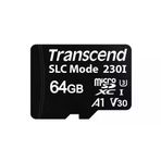 TRANSCEND TS64GUSD230I 64GB Industrial Temp SDHC microSD Hafıza Kartı