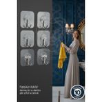 Transformacion 10'lu Şeffaf Yapışkanlı Askı, Mutfak Banyo Duvar Askısı, Çivisiz Pratik Kanca Seti 722804 - 10 ADET