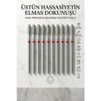 Transformacion 10'lu Yumuşak Elmas Freze Ucu Seti - Protez Tırnak Kalıcı Oje Manikür ve Hobi Tesbih 882/031R 723099 - 6