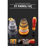 Transformacion 12+2 Adet FixIt 30 Uçlu Saat Elektronik Telefon Tamir Hassas Tornavida Seti