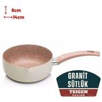 Transformacion 12+2 Adet Teigen 14 cm Granit Sütlük Mini Vok Tava
