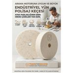 Transformacion 2 Lİ Polisaj Keçesi 80mm | Sert Yün Disk | Metal, Altın, Gümüş için Ayna Parlaklığı 723185
