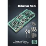 Transformacion 20 Parça Profesyonel Metrik Kılavuz ve Pafta Seti M3-M12 - Hassas Diş Açma ve Onarım Takımı - 20 PARCA