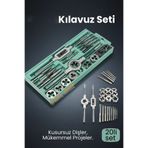Transformacion 20 Parça Profesyonel Metrik Kılavuz ve Pafta Seti M3-M12 - Hassas Diş Açma ve Onarım Takımı