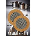 Transformacion 2'li Set Bambu Çelik Telli Nihale Isıya Dayanıklı Tencere ve Servis Altlığı 719372