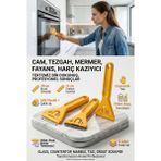 Transformacion 3 LÜ Çok Amaçlı Jiletli Kazıyıcı; Cam, Ocak, Boya, Etiket Sökücü Çelik Uçlu Spatula 718930