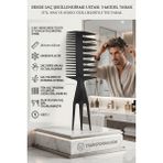 Transformacion 3 Modelli Geniş Dişli Saç Şekillendirme Tarağı - Saç Ayırıcı Tarak Stil ve Wax Tarağı 716458