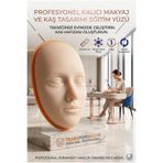 Transformacion 3D Kalıcı Makyaj Pratik Yüzü, Silikon Microblading Kaş Dudak Eğitim Mankeni 723165