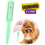 Transformacion 716439 6 Adet Medium Kedi Köpek Jiletli Tüy Alma Tarağı
