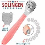 Transformacion 718219 Solingen Profesyonel 10 Yedekli Ayak Taban Nasır Raspa Seti