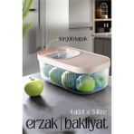 Transformacion 718470 Multibox Sürgülü Kapak 5 lt 4 Adet Erzak Bakliyat Kutusu