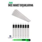 Transformacion 718656 70 Adet 9 mm Küçük Boy İçin Maket Bıçak Yedeği