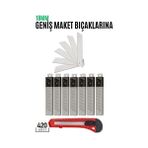 Transformacion 718657 420 Adet 18 mm Küçük Boy için Maket Bıçak Yedeği