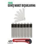 Transformacion 718657 70 Adet 18 mm Küçük Boy İçin Maket Bıçak Yedeği