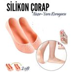 Transformacion 718811 2 Çift Nasır Yara Koruyucu Silikon Koruyucu Çorap
