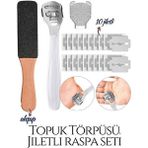Transformacion 718914 6'lı Ayak Törpüsü ve Jiletli Topuk Raspa Seti