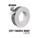 Transformacion 718949 30+18 m Çivisiz Montaj Çift Taraflı Yapıştırıcı Bant