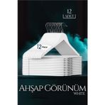 Transformacion 719135 Beyaz Ahşap Görünüm 12'li Schönbuch Design Askı Seti