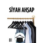 Transformacion 720179 Siyah Ahşap 8 Adet Elbise Askısı