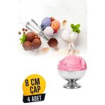 Transformacion 720550 Çelik Küçük 4 Adet Dondurma Kasesi