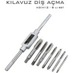 Transformacion 8 Li Diş Açma Kılavuz Seti –endüstriyel Çelik, M3-M12 Arası Dişli Matkap Ucu 722464 - 8 PARCA
