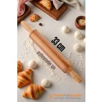 Transformacion Ahşap Merdane Hamur Açma Merdanesi - 33 cm Küçük Mutfak Merdanesi 721901