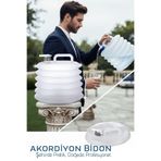 Transformacion Akordiyon Bidon - Katlanabilir Lüks Su Taşıma Ünitesi 10L Şeffaf Tasarım, 7430000722568
