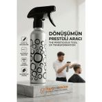 Transformacion Alüminyum Metal Berber Kuaför Su Spreyi Şişesi Profesyonel Saç Fısfısı 300 ml 723021 - GRI
