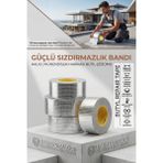 Transformacion Bütil Bant Güçlü Su Sızdırmaz İzolasyon Çatı Oluk Tamir Bandı Alüminyum 96 mmx 8 Metre 719666