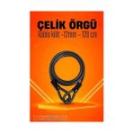 Transformacion Çelik Örgü Kablo Kilit 12MM 120 cm Bisiklet Kilidi Motosiklet Kilidi Eşya Garaj K - Çok Renkli