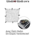 Transformacion Elastik Bagaj Filesi 120X80 cm – 155X95 Cm’e Kadar Genişler | Araç Üstü, Kamp ve Seyahat Için 722327 - Siyah - 120x80cm