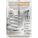 Transformacion Gümüş Metal Fön Makinesi Askısı Duvara Monte Saç Kurutma Makinesi Tutucu 719681