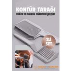 Transformacion Kuaför Berber Kavisli Kontur Kesim Tarağı 2 li SET 721920