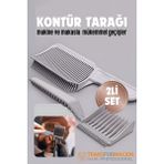 Transformacion Kuaför Berber Kavisli Kontur Kesim Tarağı 2’li Set 721920 - 2 Lİ SET