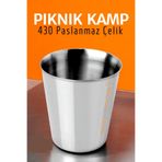 Transformacion Paslanmaz Çelik Bardak – Kamp, Piknik ve Mutfak İçin Dayanıklı Metal Bardak 719313