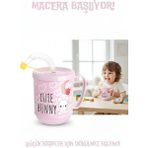 Transformacion Premium Pipetli Çocuk Bardağı 350 ml Sızdırmaz Tasarım ve Kolay Temizlenebilir Özellikler - Pembe