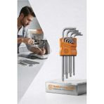 Transformacion Profesyonel 9 Parça Yıldız Torx Alyan Seti T10-T50 S2 Çelik Uzun Kol 715903